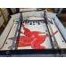 Original Porcelain Mobilgas Shield Sign w/Neon  52 IN W x 54 IN H 